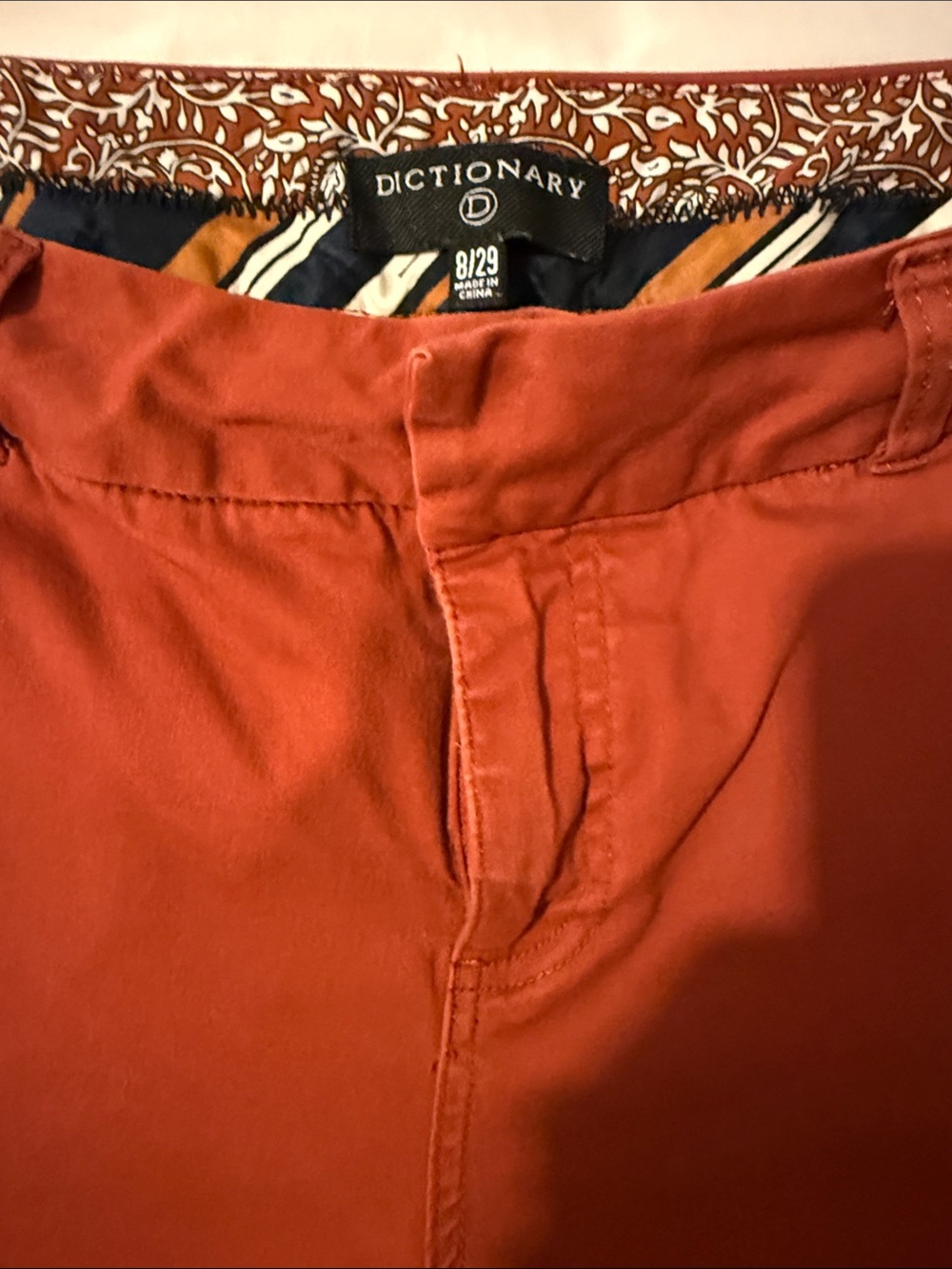 Rust-ish Straight-Leg Pants - Picture 4 of 4